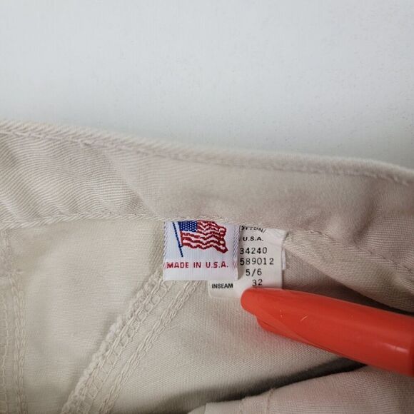 Vtg 90s Rockies Beige High Rise Rocky Mountain Bareback Mom Western Pants 3/4 - Picture 5 of 13